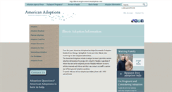 Desktop Screenshot of illinois.adoption.americanadoptions.com