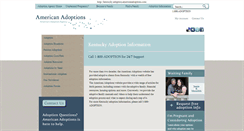 Desktop Screenshot of kentucky.adoption.americanadoptions.com