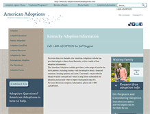 Tablet Screenshot of kentucky.adoption.americanadoptions.com