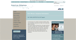 Desktop Screenshot of newmexico.adoption.americanadoptions.com