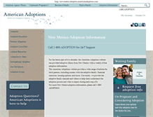 Tablet Screenshot of newmexico.adoption.americanadoptions.com
