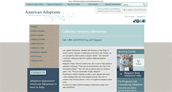 Desktop Screenshot of california.adoption.americanadoptions.com