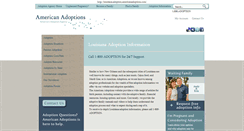 Desktop Screenshot of louisiana.adoption.americanadoptions.com