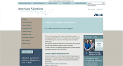 Desktop Screenshot of colorado.adoption.americanadoptions.com