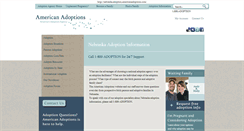 Desktop Screenshot of nebraska.adoption.americanadoptions.com