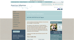 Desktop Screenshot of alaska.adoption.americanadoptions.com