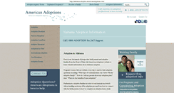 Desktop Screenshot of alabama.adoption.americanadoptions.com