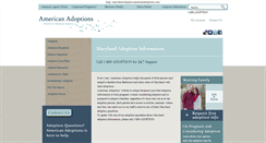 Desktop Screenshot of maryland.adoption.americanadoptions.com