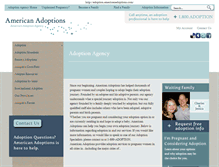 Tablet Screenshot of adoption.americanadoptions.com