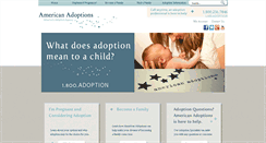 Desktop Screenshot of americanadoptions.com